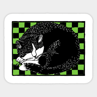 Snoozer, Nap Cat Sticker